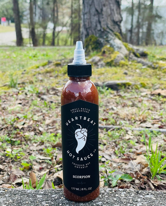 Heartbeat Scorpion Hot Sauce 6 oz. Best by 6/2025