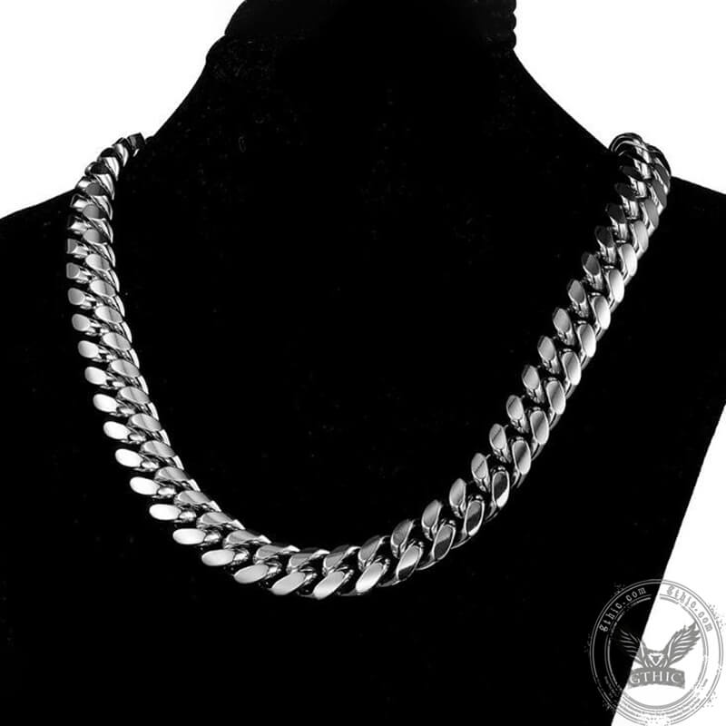 Heavy Cuban Link Chain Stainless Steel Necklace