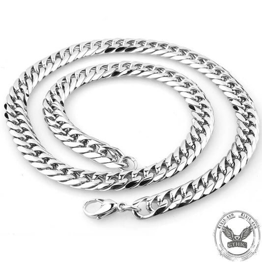 Heavy Men’s Stainless Steel Cuban Link Chain Necklace