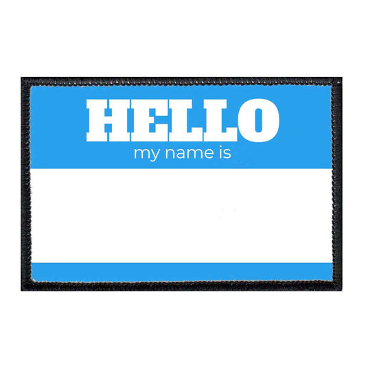 Hello My Name Is - Blue - Patch