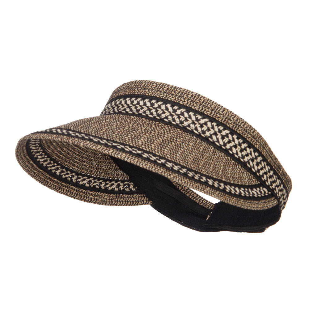 UPF 50+ Herringbone Braid Rollable Visor
