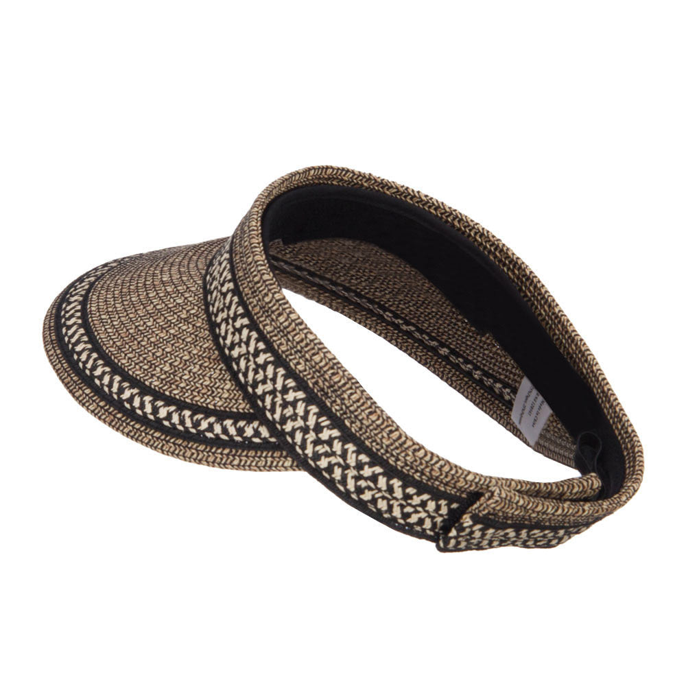 UPF 50+ Herringbone Braid Rollable Visor