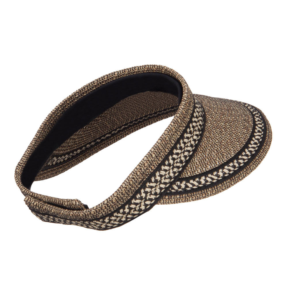 UPF 50+ Herringbone Braid Rollable Visor