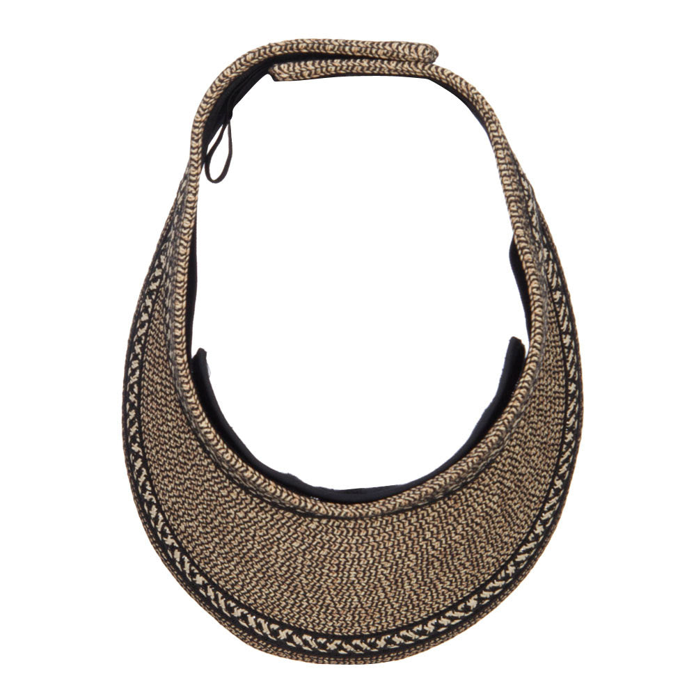 UPF 50+ Herringbone Braid Rollable Visor