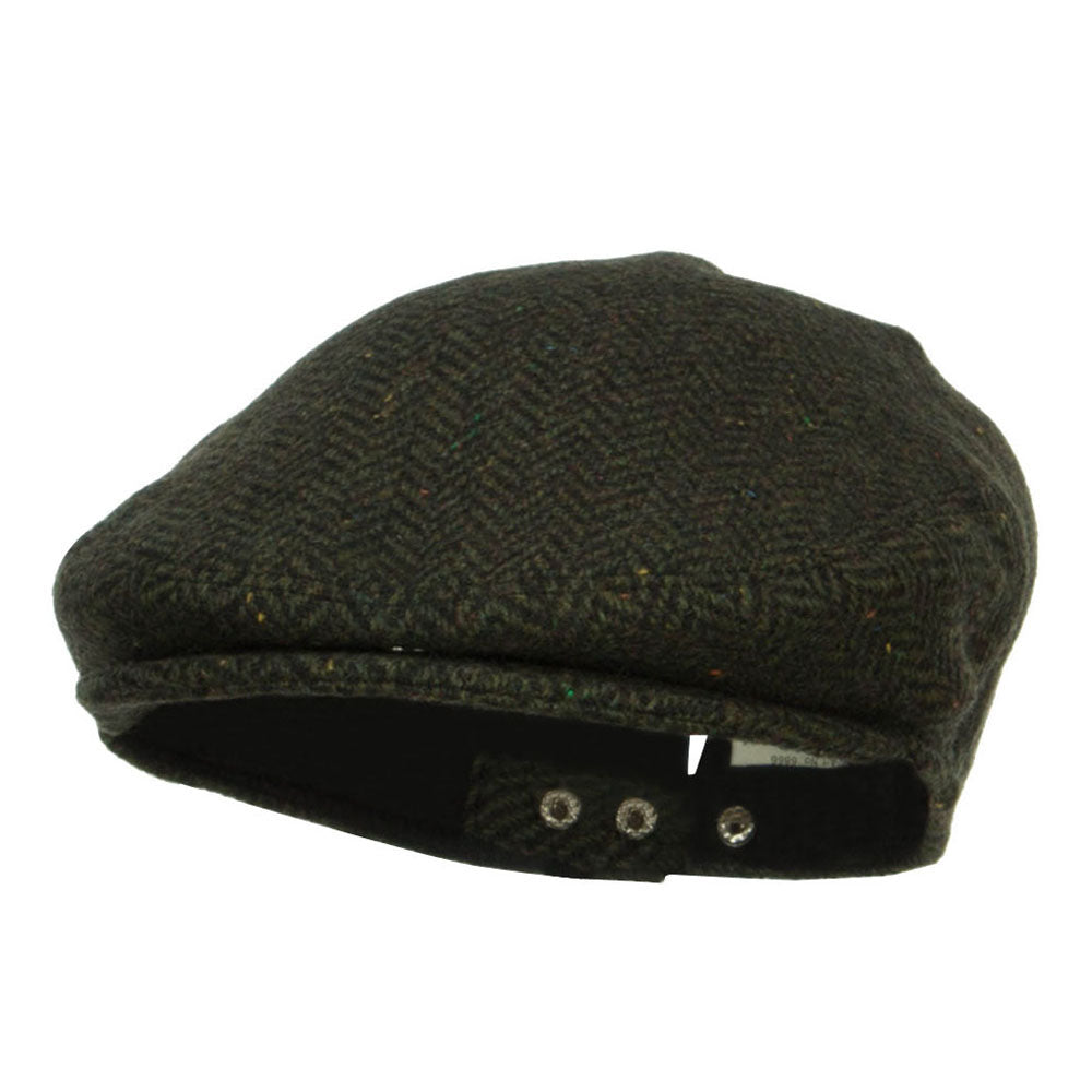 Men's Herringbone Wool Blend Ivy Cap