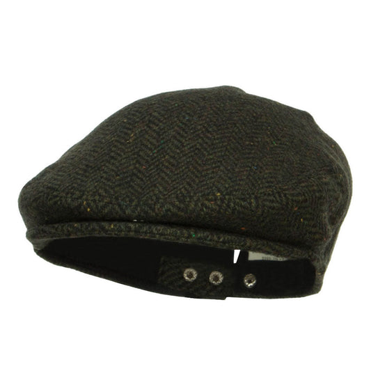 Men's Herringbone Wool Blend Ivy Cap