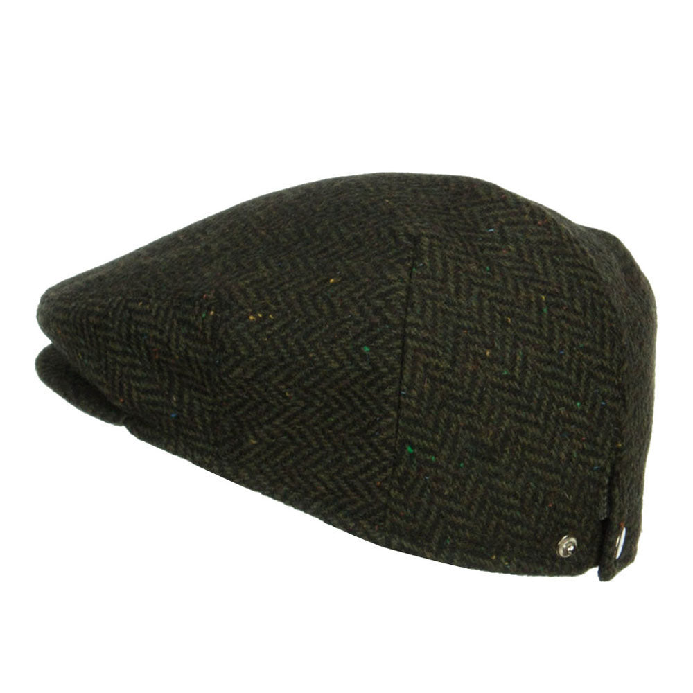Men's Herringbone Wool Blend Ivy Cap