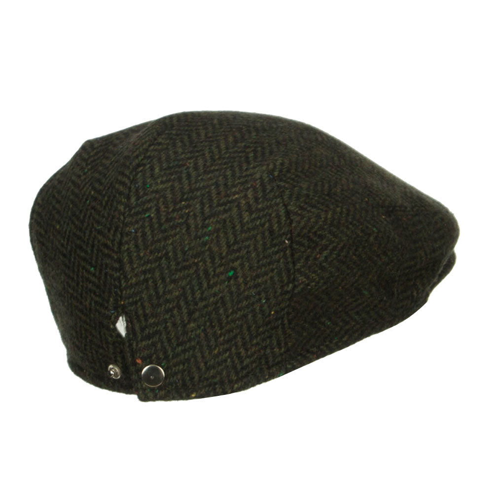Men's Herringbone Wool Blend Ivy Cap