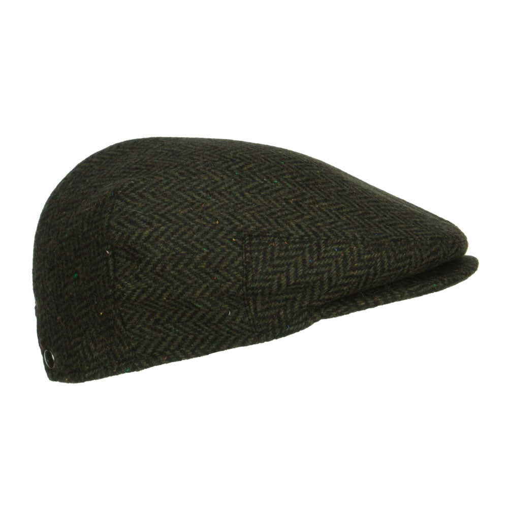 Men's Herringbone Wool Blend Ivy Cap