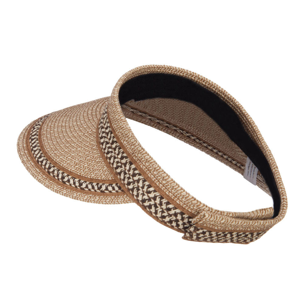 UPF 50+ Herringbone Braid Rollable Visor