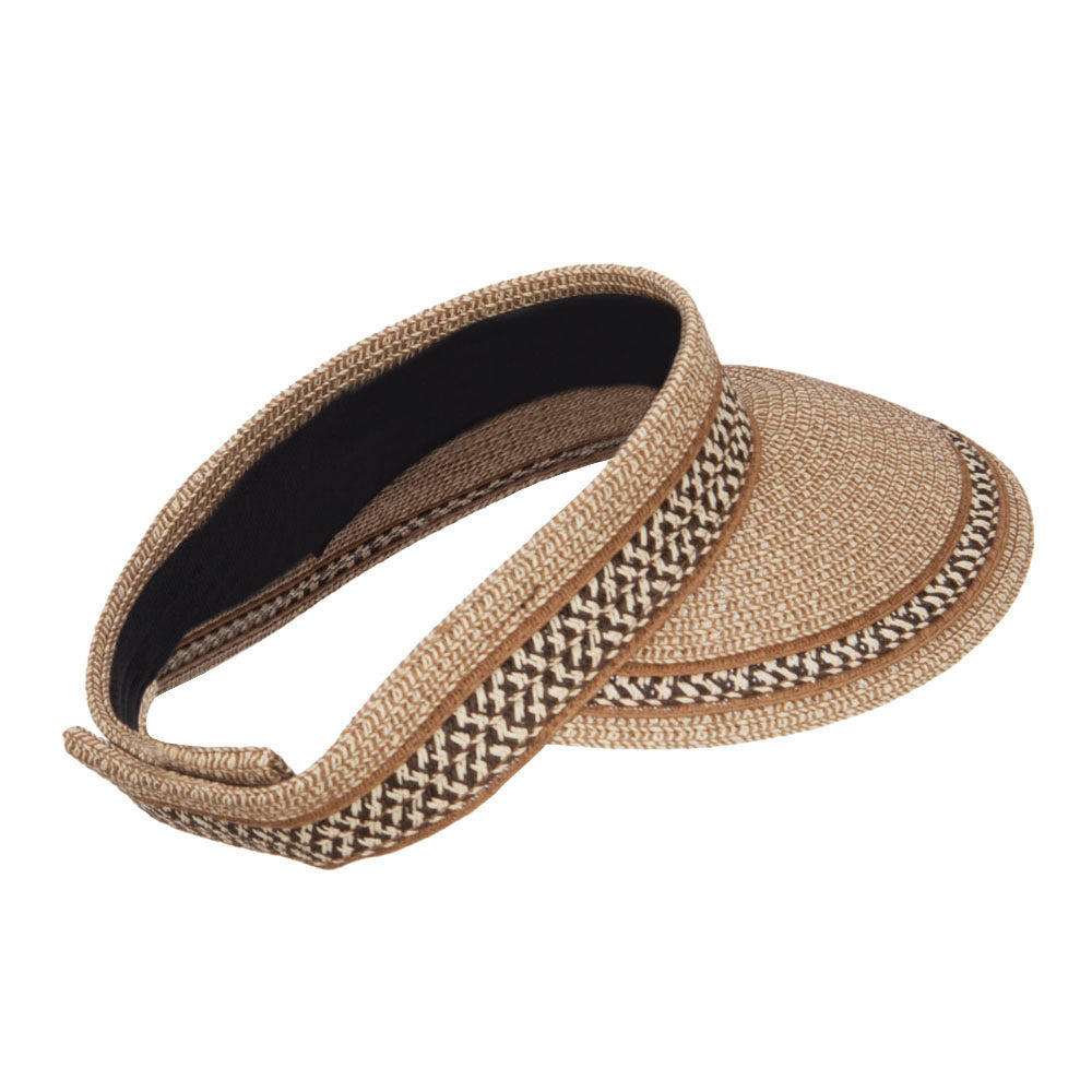 UPF 50+ Herringbone Braid Rollable Visor