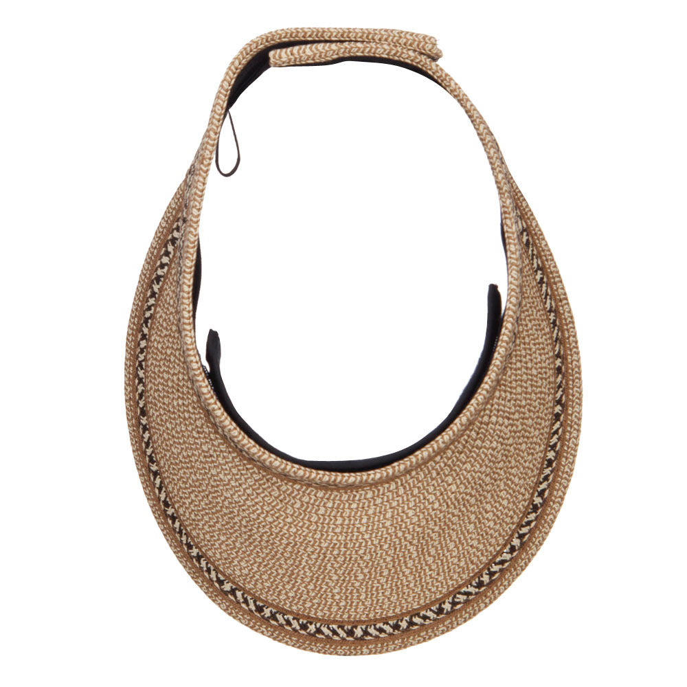 UPF 50+ Herringbone Braid Rollable Visor