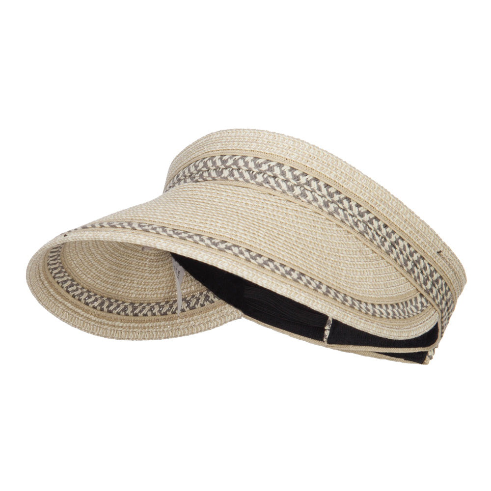 UPF 50+ Herringbone Braid Rollable Visor
