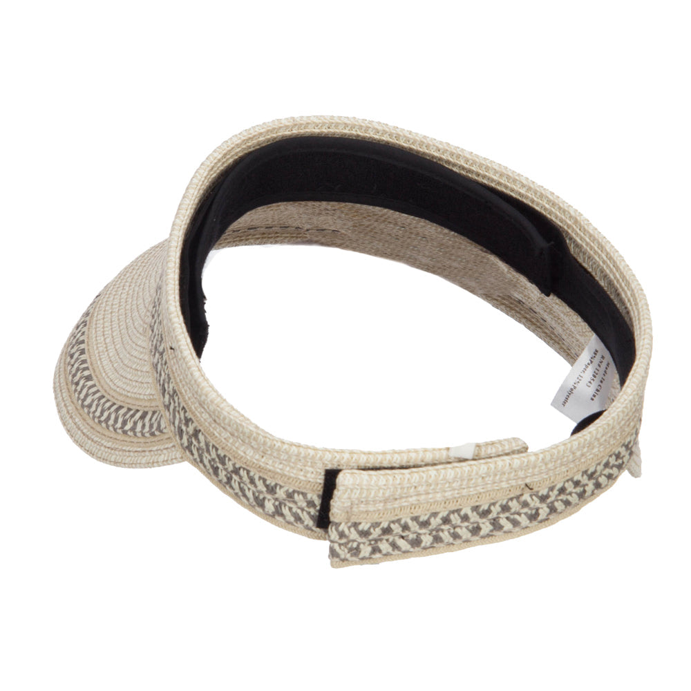 UPF 50+ Herringbone Braid Rollable Visor