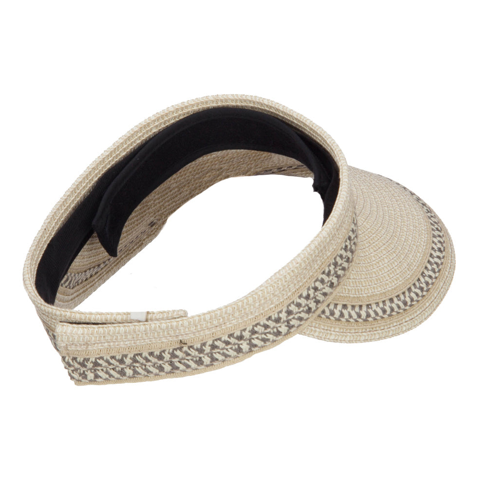 UPF 50+ Herringbone Braid Rollable Visor