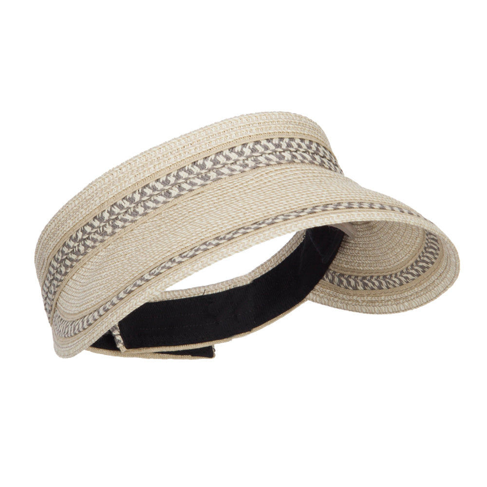 UPF 50+ Herringbone Braid Rollable Visor