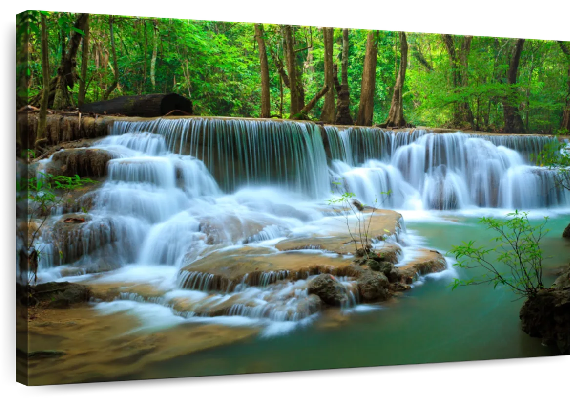 Kanchanaburi Deep Forest Waterfall Wall Art