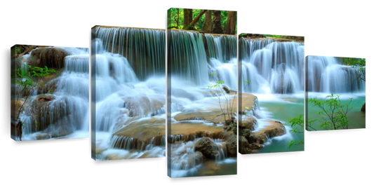 Kanchanaburi Deep Forest Waterfall Wall Art