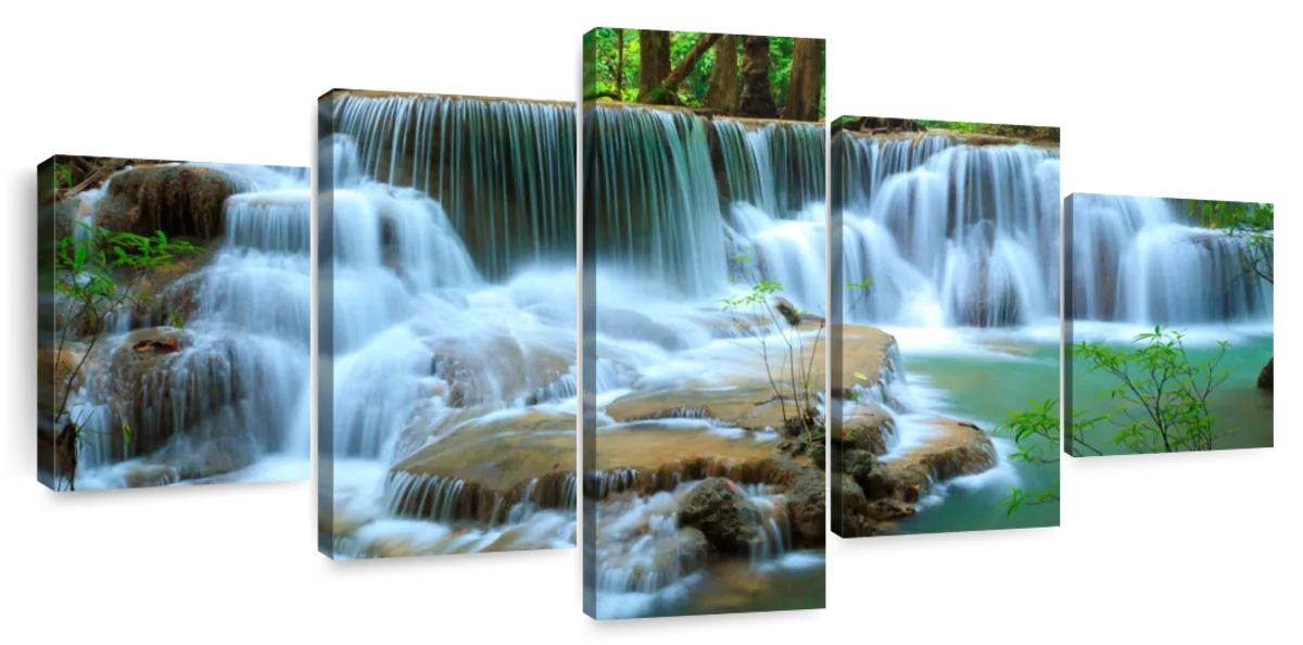 Kanchanaburi Deep Forest Waterfall Wall Art