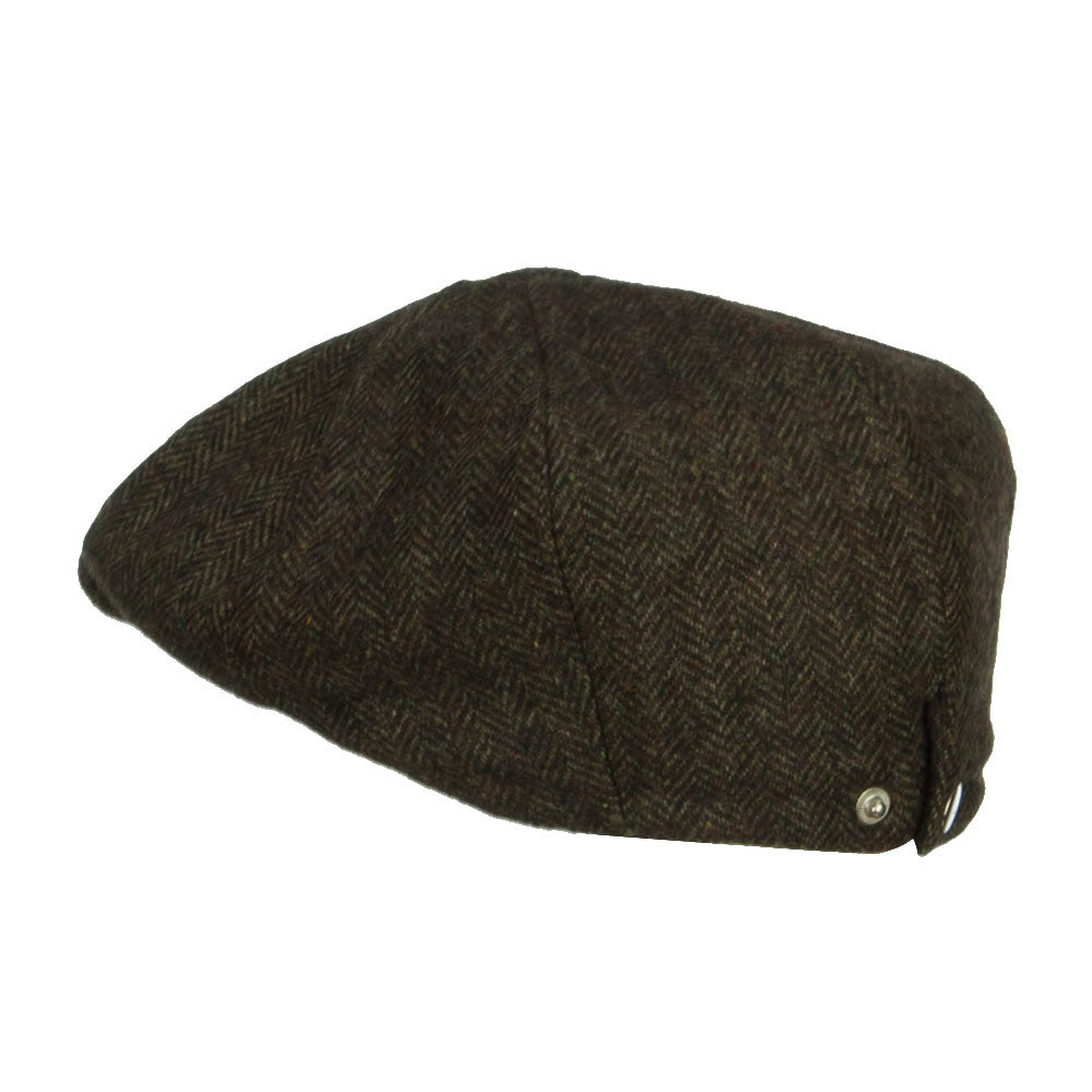 Men's Herringbone Wool 8 Panel Newsboy