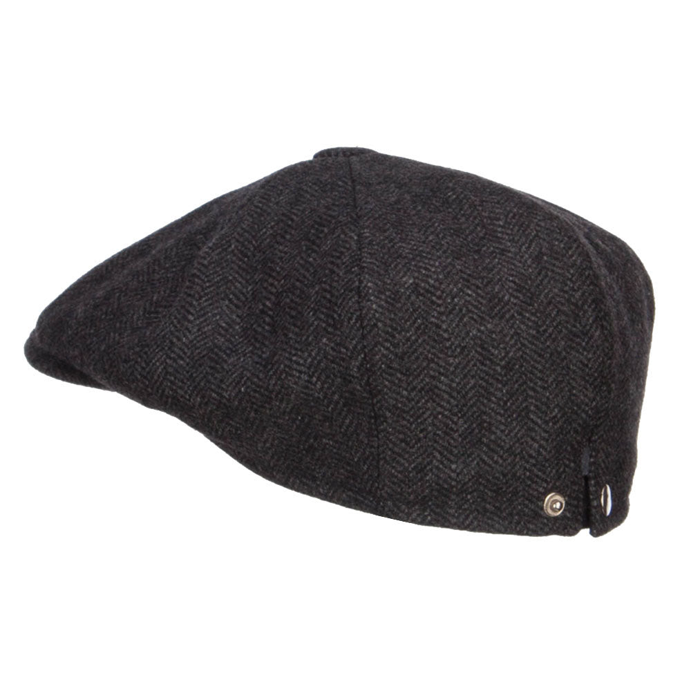 Men's Herringbone Wool 8 Panel Newsboy
