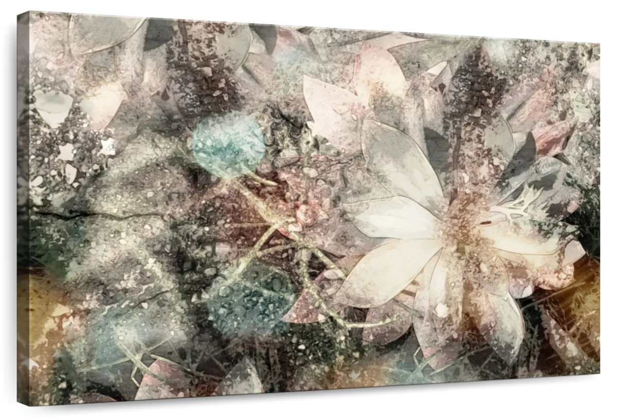 Abstract Floral Elements Wall Art