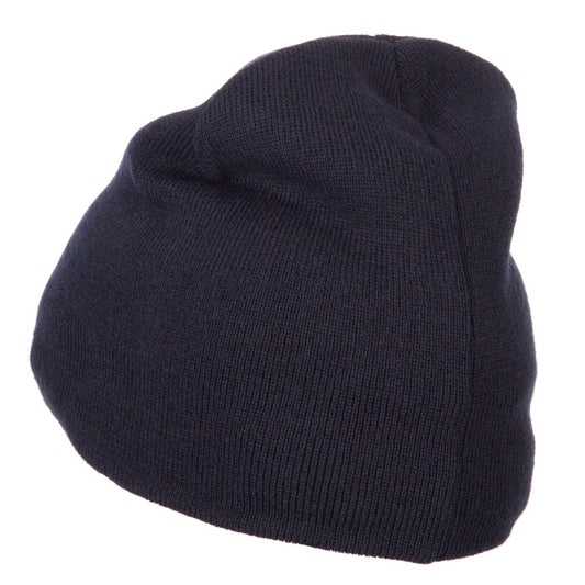 Big Size 8 Inch New Solid Color Short Beanie