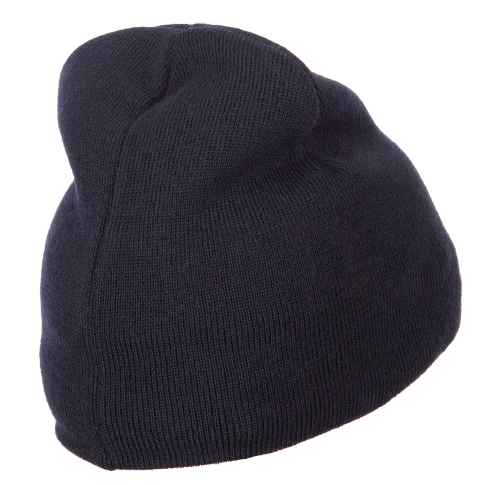 Big Size 8 Inch New Solid Color Short Beanie