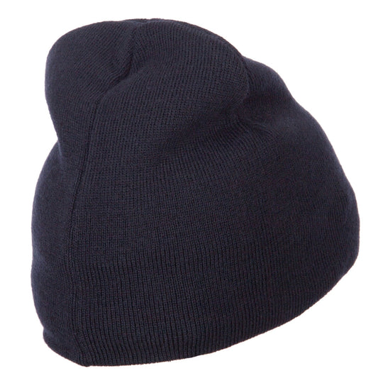 Big Size 8 Inch New Solid Color Short Beanie
