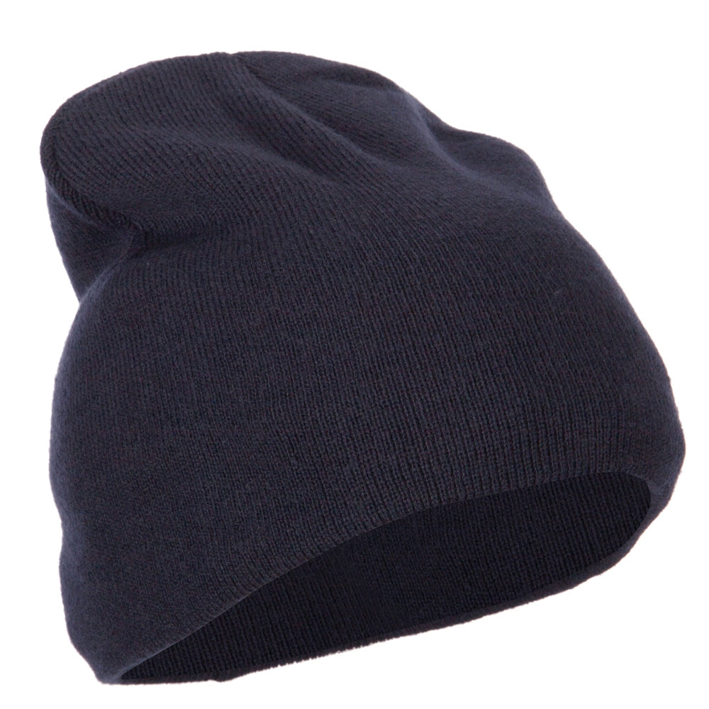Big Size 8 Inch New Solid Color Short Beanie