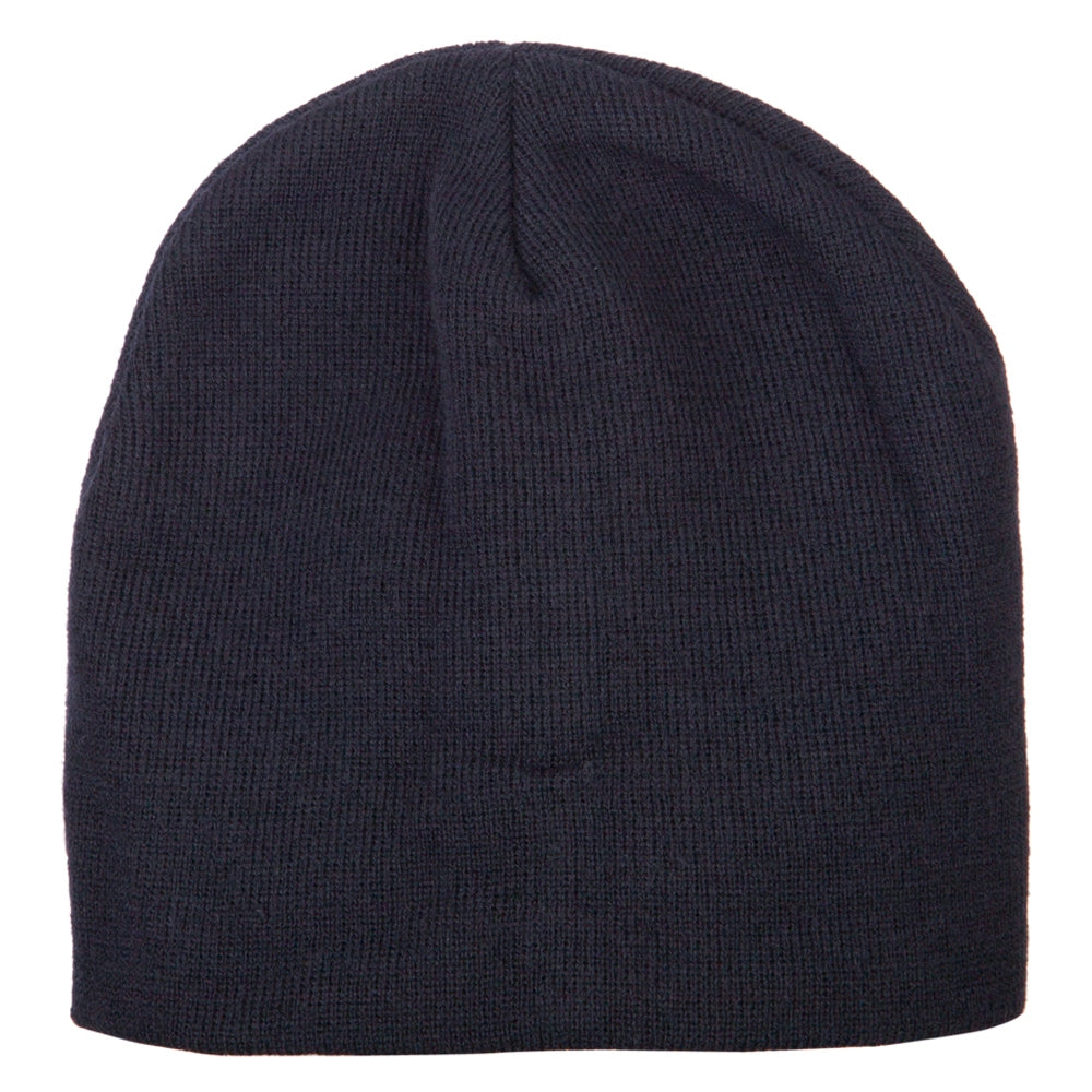 Big Size 8 Inch New Solid Color Short Beanie