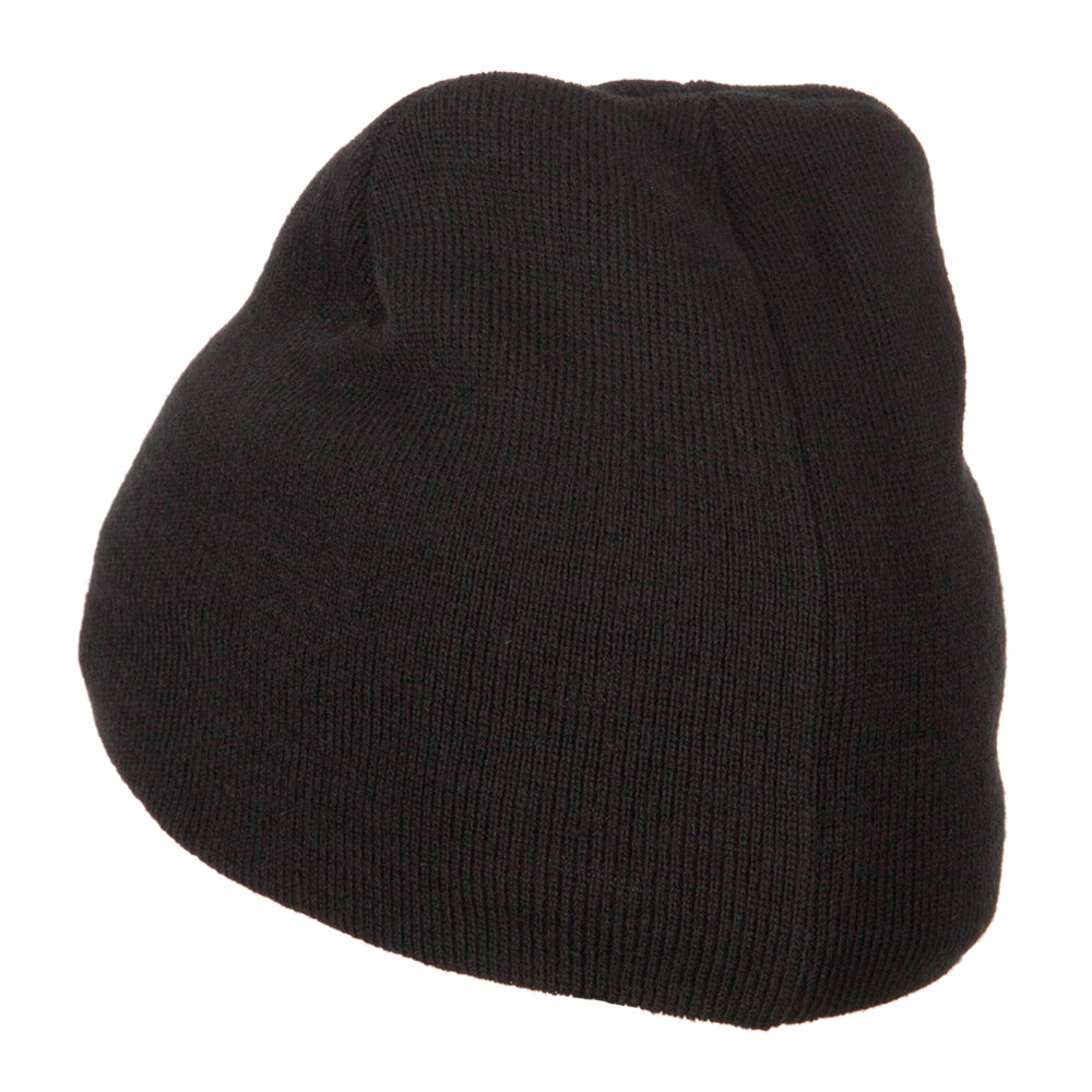 Big Size 8 Inch New Solid Color Short Beanie