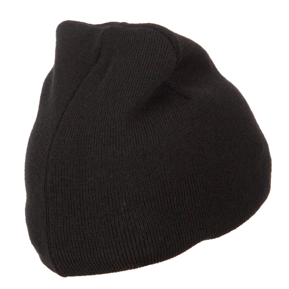 Big Size 8 Inch New Solid Color Short Beanie