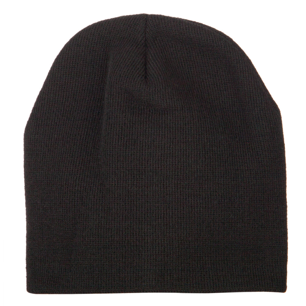 Big Size 8 Inch New Solid Color Short Beanie