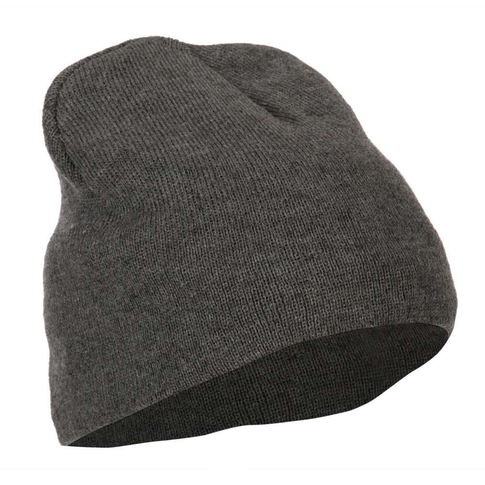 Big Size 8 Inch New Solid Color Short Beanie