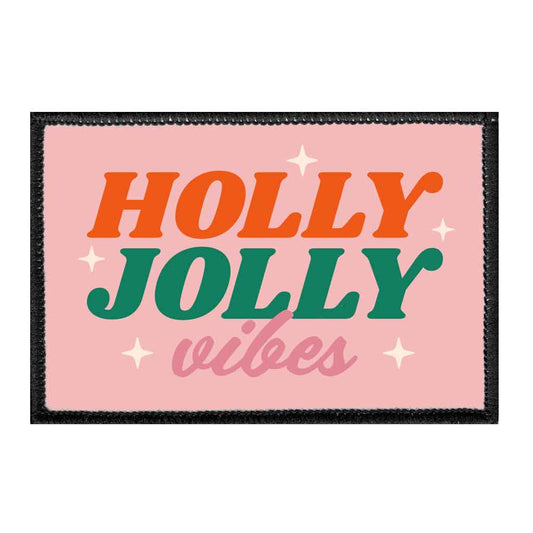 Holly Jolly Vibes Retro - Removable Patch