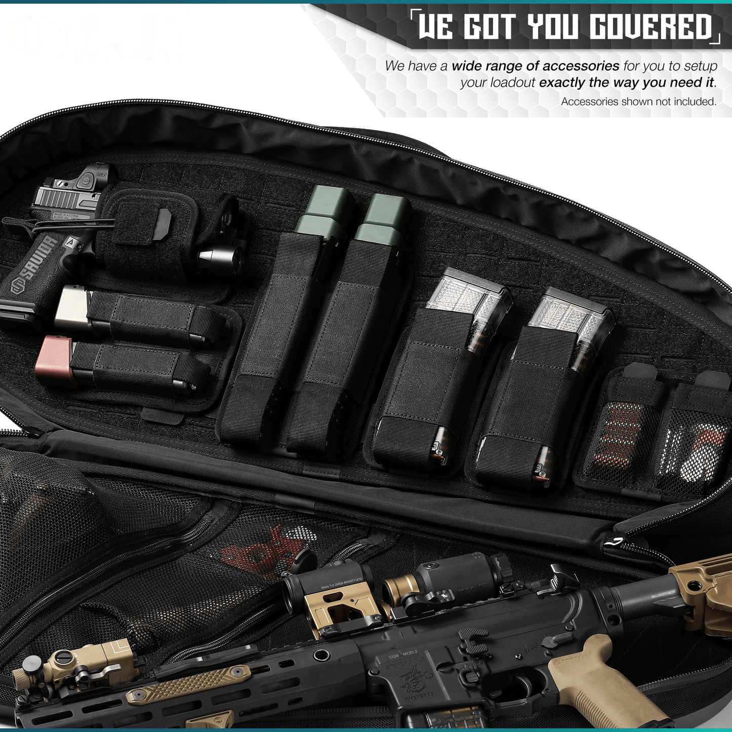 AR-15/AK-47 Mag Holster - Hook Backing (Multiple Slots)