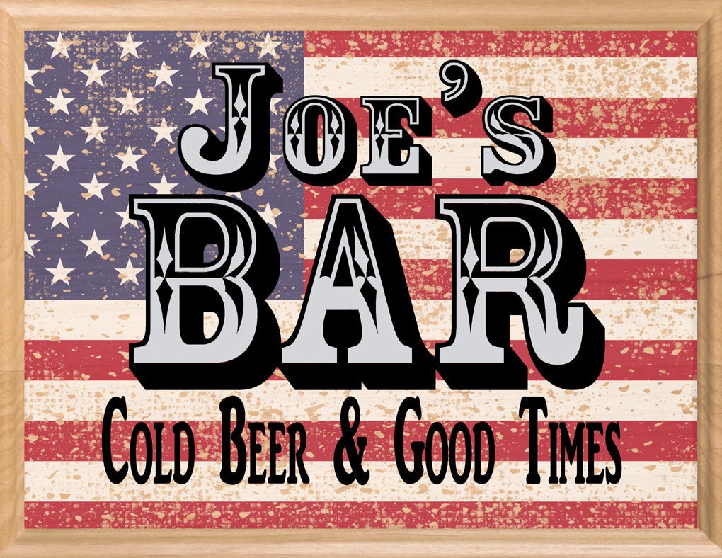 Home Bar Sign PERSONALIZED Man Cave Decor For Men Husband Father Dad