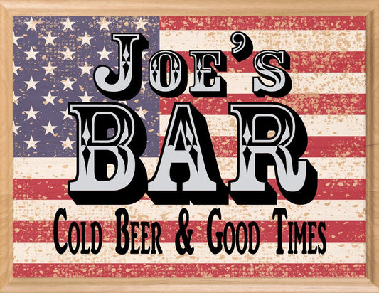 Home Bar Sign PERSONALIZED Man Cave Decor For Men Husband Father Dad