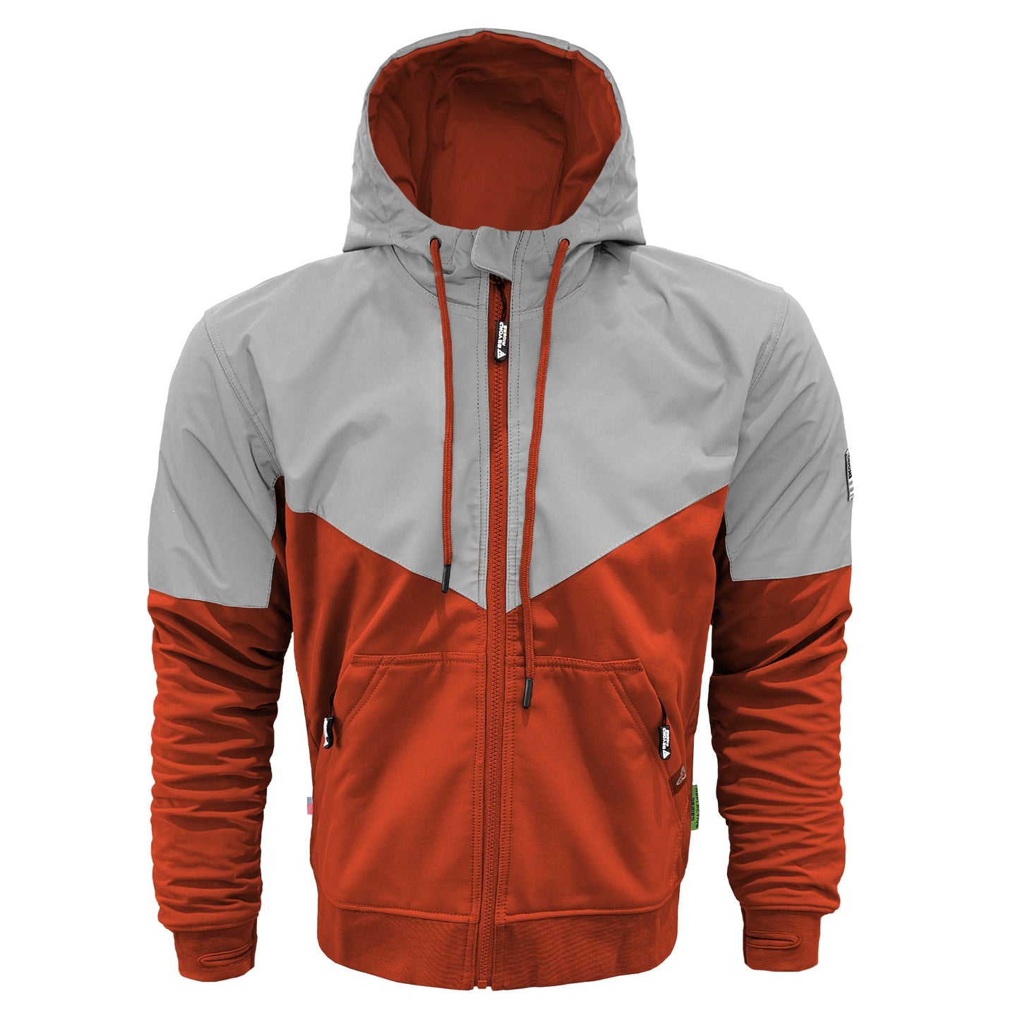 SoftShell Reflective Orange Eclipse Hoodie
