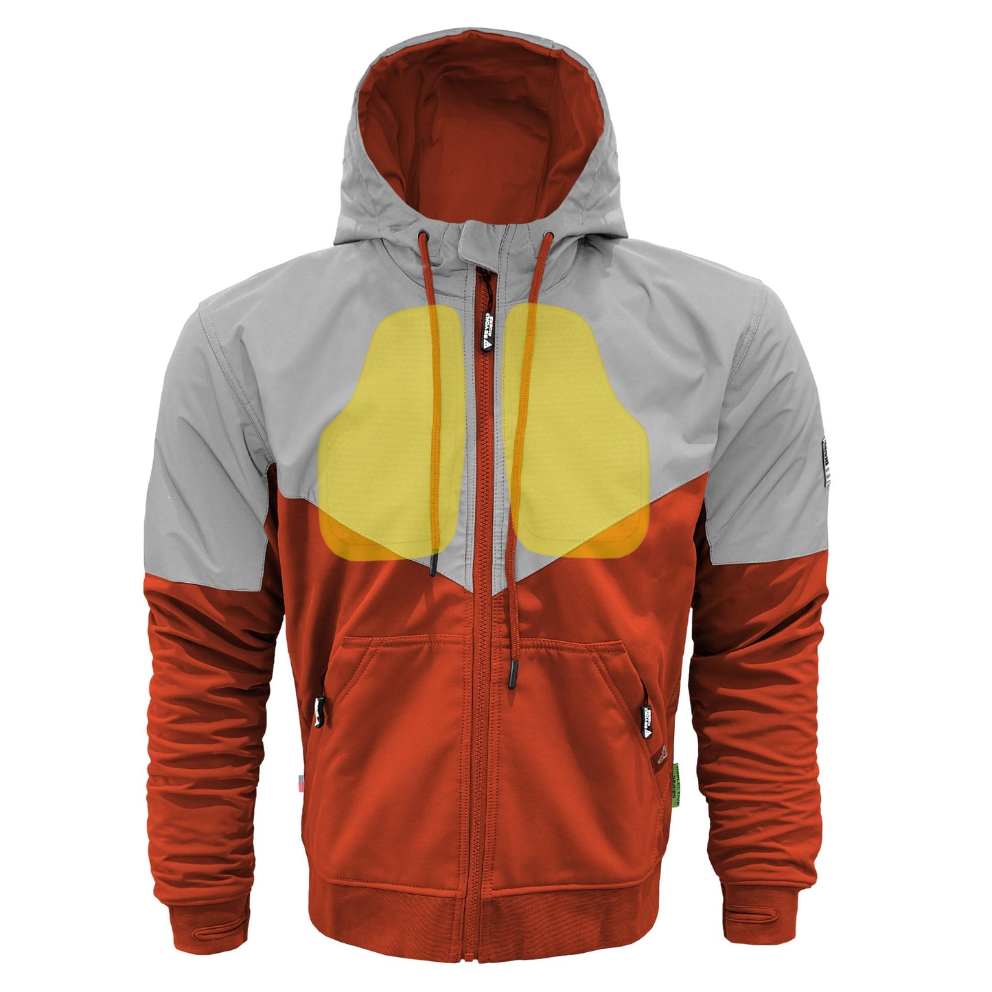 SoftShell Reflective Orange Eclipse Hoodie