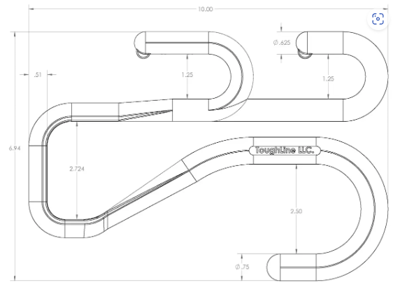 Lo Profile Bucket Hooks