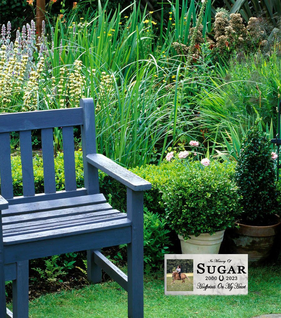 Horse Memorial Plaque – Personalized Marble Pet Tribute With Photo & Dates