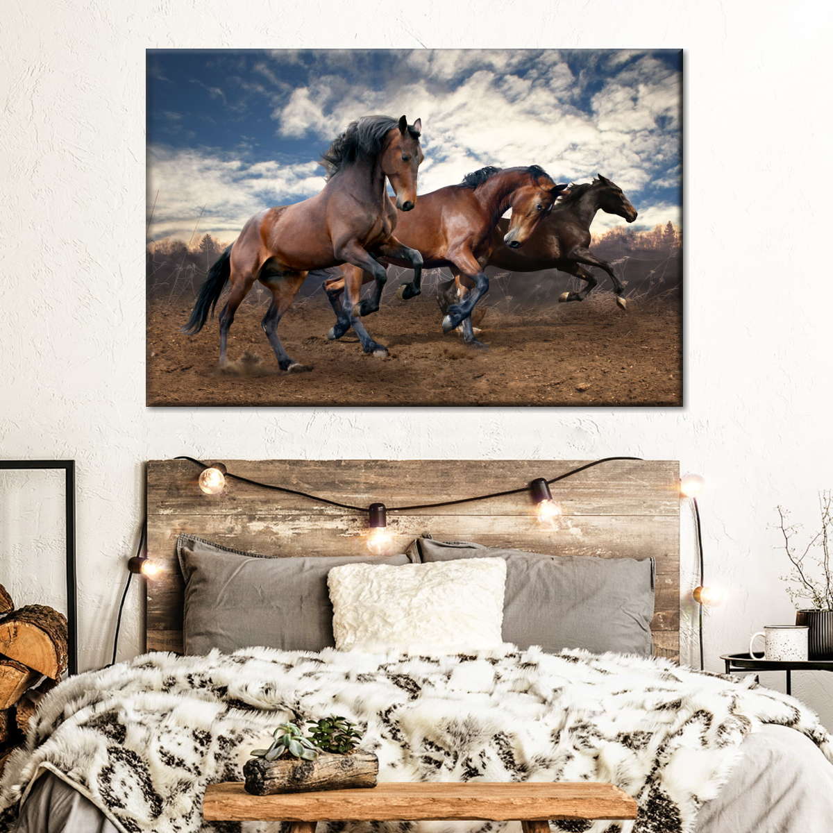 Free Running Horses Wall Art