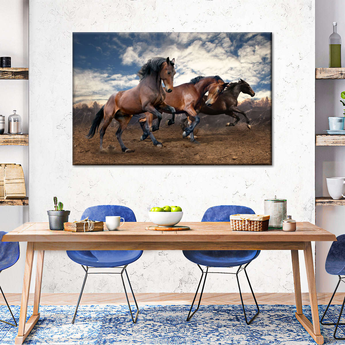 Free Running Horses Wall Art