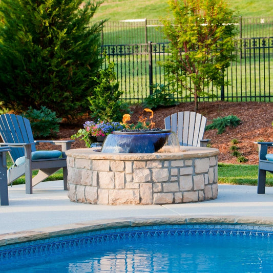 HPC Evolution 360 52-Inch Copper Gas Fire and Water Bowl