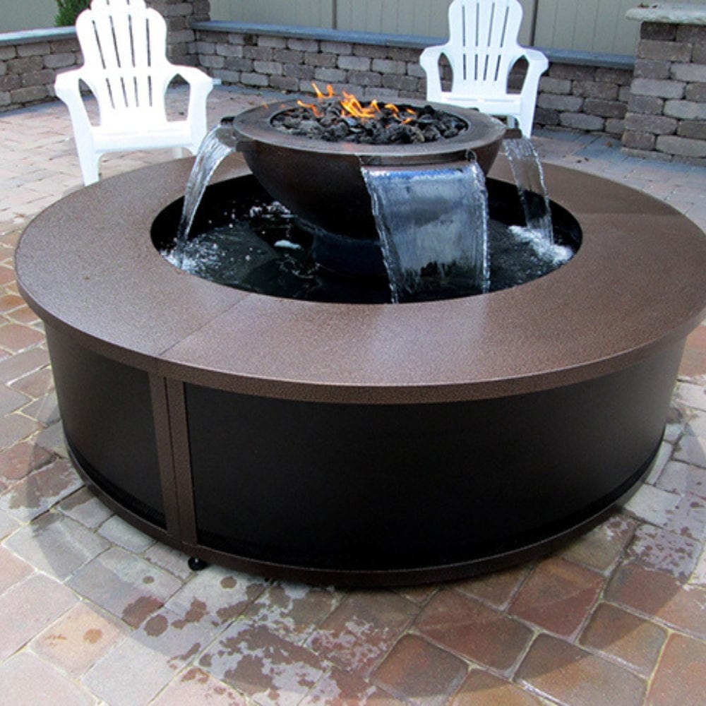 HPC Evolution 360 52-Inch Copper Gas Fire and Water Bowl