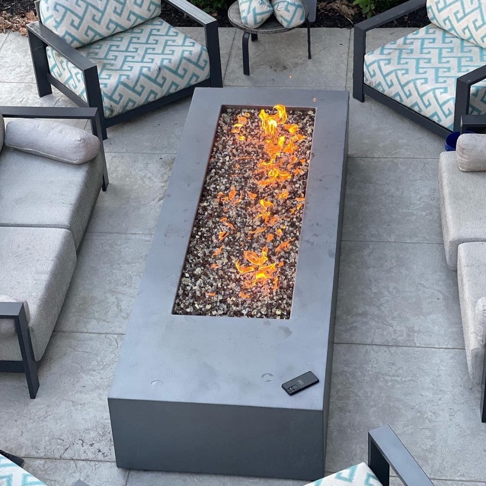HPC H-Burner Gas Fire Pit Insert with On/Off Electronic Ignition