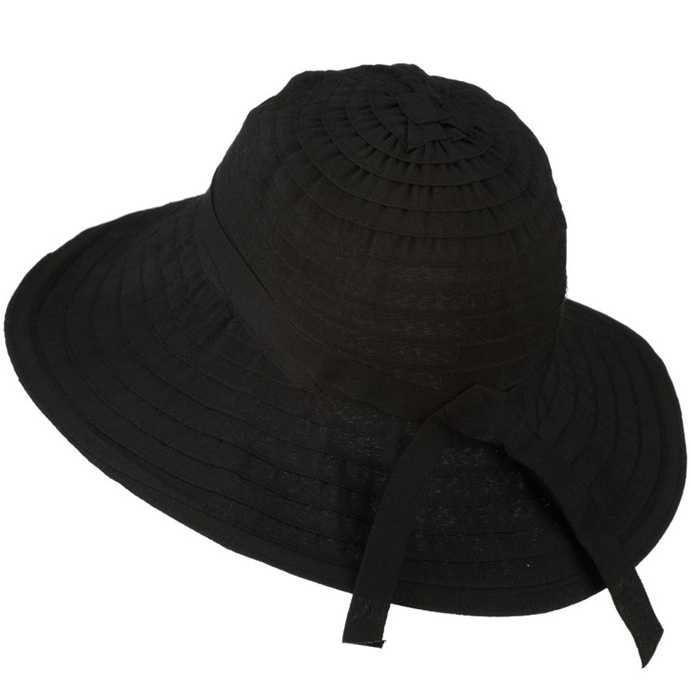 Women's Bucket Shaped Hat with Ribbon