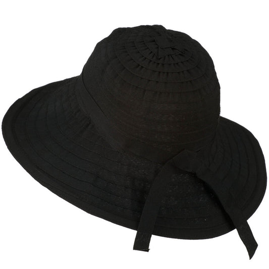 Women's Bucket Shaped Hat with Ribbon